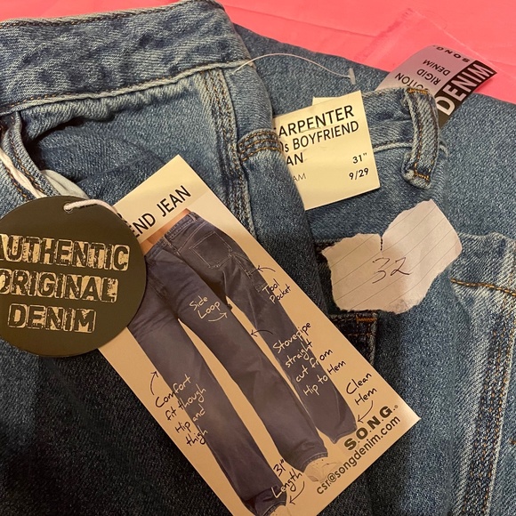 Authentic Original Denim size 9/29 by S.O.N.G. Button fly - Picture 3 of 9